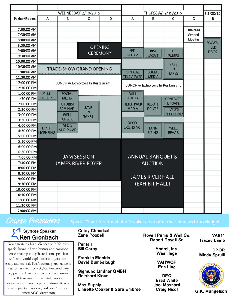 Conference Schedule
